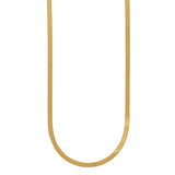 10kt Yellow Gold Unisex Herringbone Chain 3mm 24 Inches