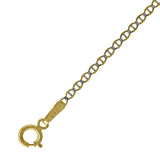 10kt Two-tone Gold Unisex Solid Mariner Pave Chain 1.4mm 24 inches