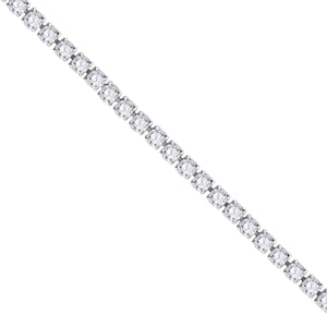 925 Sterling Silver Women Cubic Zirconia Fancy Tennis Bracelet