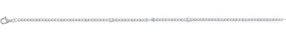 925 Sterling Silver Women Cubic Zirconia Fancy Tennis Baguette & Round Bracelet