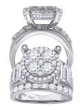 925 Sterling Silver Womens Baguette Cubic Zirconia Engagement Ring Size 6