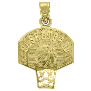 14kt Yellow Gold Unisex Police Badge Pendant Charm