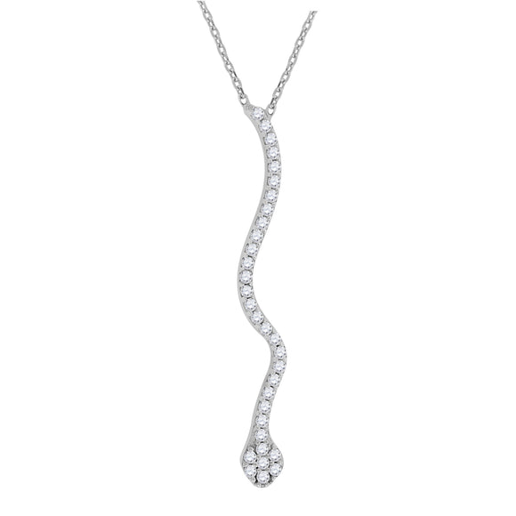 925 Sterling Silver Women Cubic Zirconia Rolo Link Snake Necklace