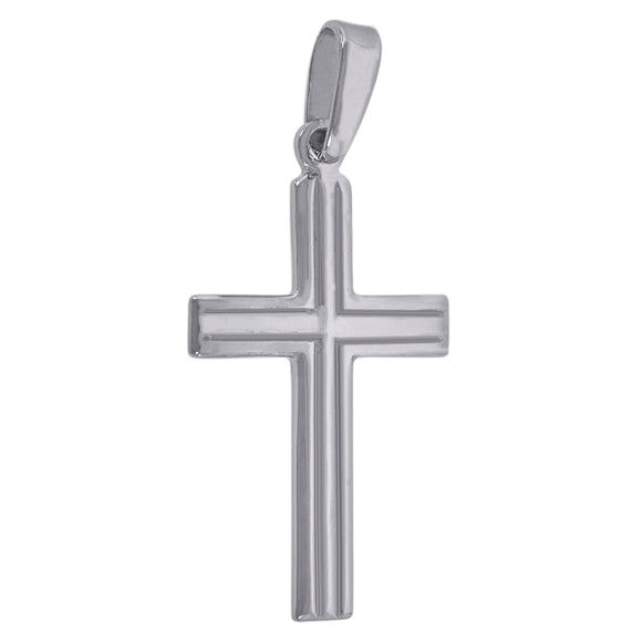 925 Sterling Silver Unisex Cross Religious Charm Pendant