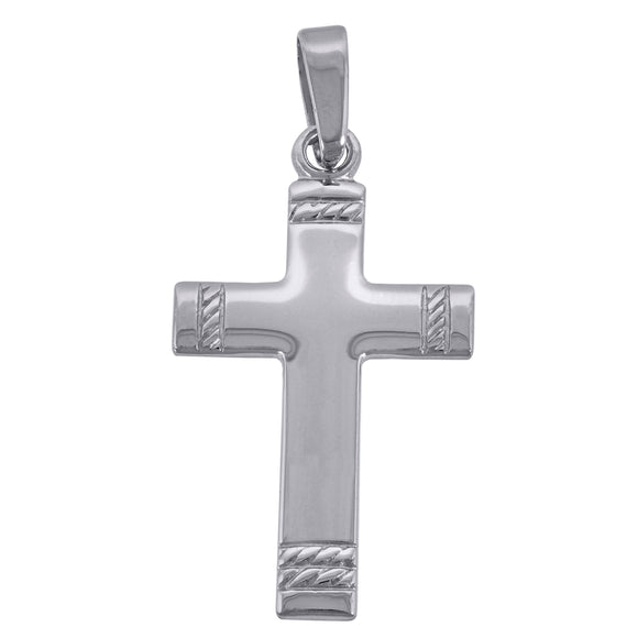 925 Sterling Silver Unisex Cross Religious Charm Pendant