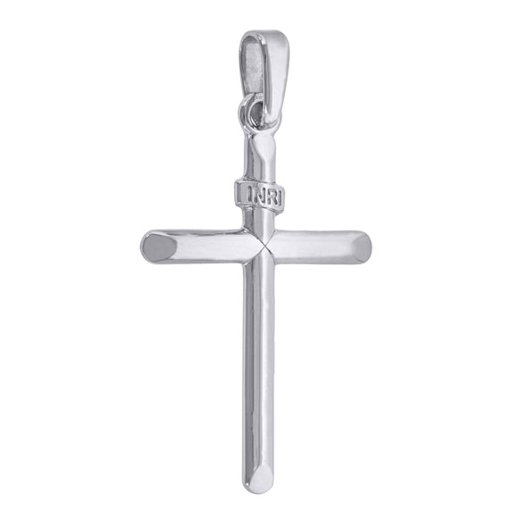 925 Sterling Silver Unisex INRI Cross Religious Charm Pendant