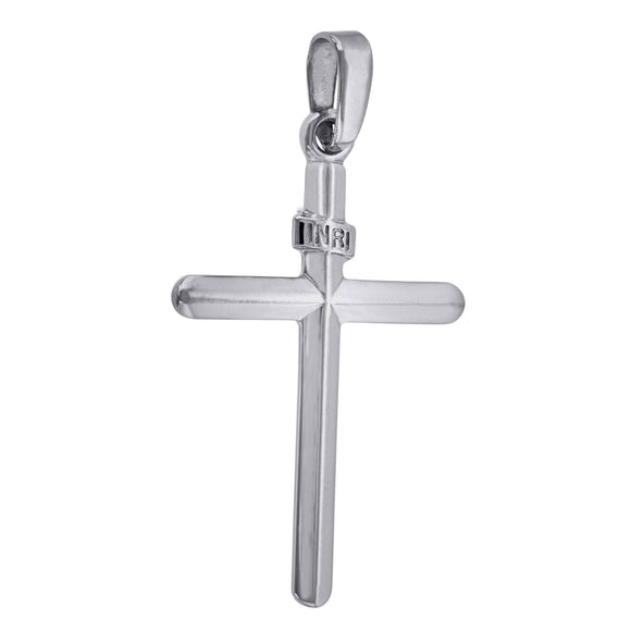925 Sterling Silver Unisex INRI Cross Religious Charm Pendant