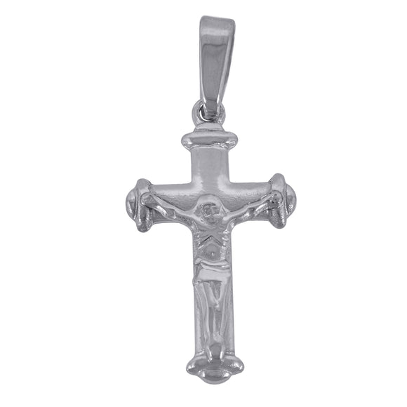 925 Sterling Silver Unisex Cross Crucifix Religious Charm Pendant