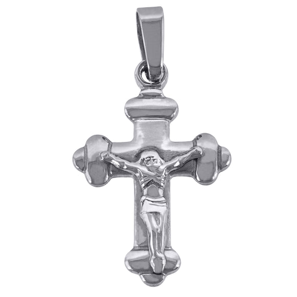 925 Sterling Silver Unisex Cross Crucifix Religious Charm Pendant