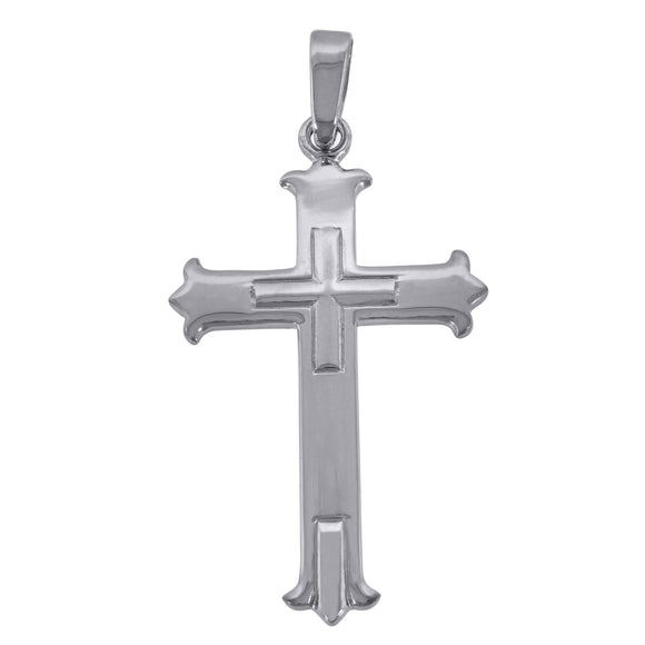 925 Sterling Silver Unisex Cross Religious Charm Pendant