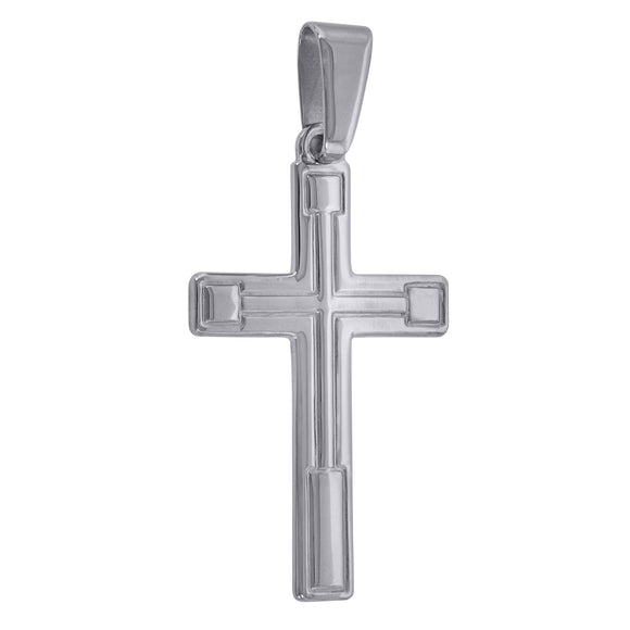 925 Sterling Silver Unisex Cross Religious Charm Pendant