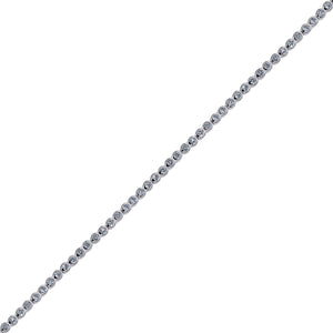 925 Sterling Silver Women Cubic Zirconia Fancy Tennis Bracelet Size 7.5 Inches