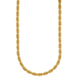 10kt Yellow Gold Unisex Solid Rope Chain 6mm 20"