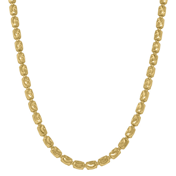 10kt Yellow Gold Unisex Barrel Chain 2.9mm 22 Inches