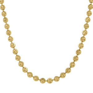 10kt Yellow Gold Unisex Moon Cut Chain 3mm 30 Inches