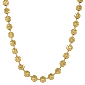 10kt Yellow Gold Unisex Moon Cut Chain 5mm 30 Inches