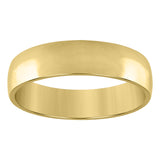 925 Sterling Silver Yellow-Tone Unisex 6mm Comfort Fit Domed Wedding Band Ring Size 11