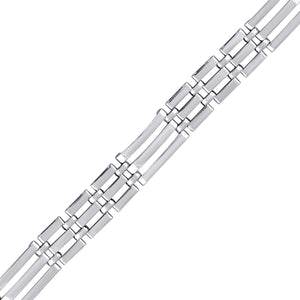 925 Sterling Silver Unisex Link Presidential Bracelet