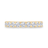 14kt Yellow Gold Womens Round Diamond Single Row Band Ring 1 Cttw